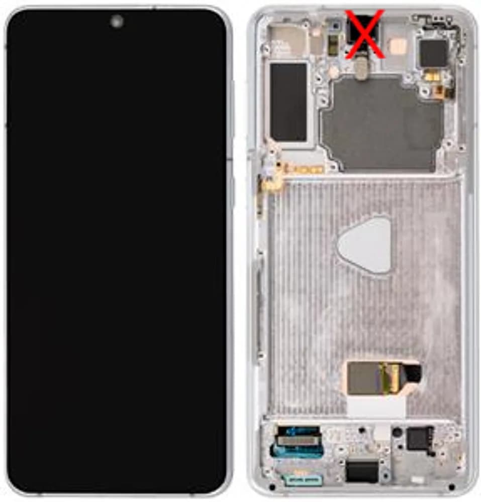 Display excl. camera Samsung Galaxy S21 Plus - Original - Phantom Silver