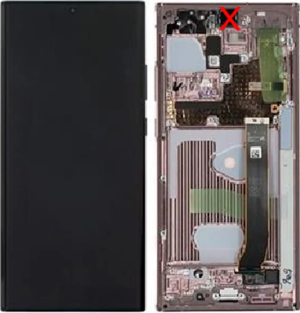 Display excl. camera Samsung Galaxy Note20 Ultra (5G) - Original - Bronze