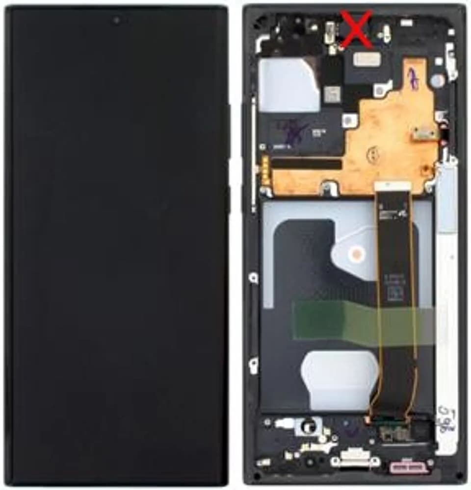 Display excl. camera Samsung Galaxy Note20 Ultra (5G) - Original - Black