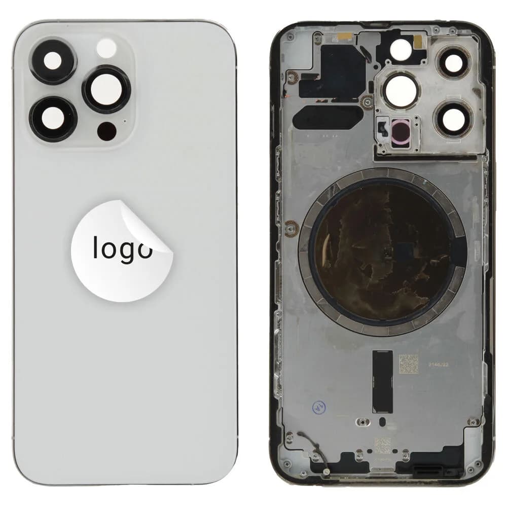 Rear cover excl. small parts iPhone 13 Pro - Pulled A - Silver