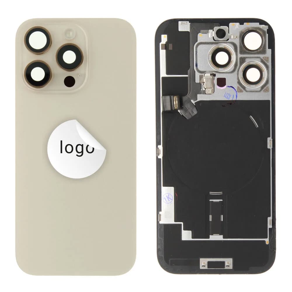 Back glass iPhone 16 Pro - Pulled B - Desert Titanium