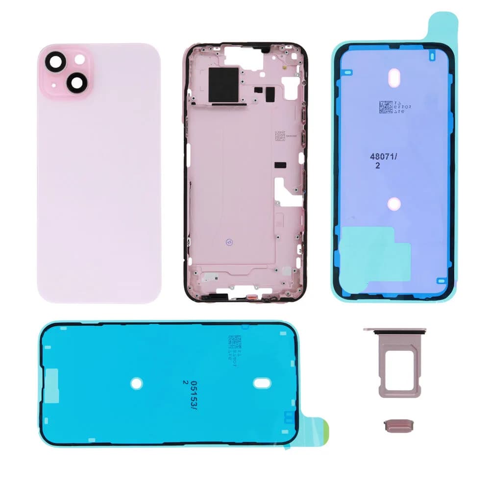 Rear cover excl. logo iPhone 15 Plus - Compatible - Pink