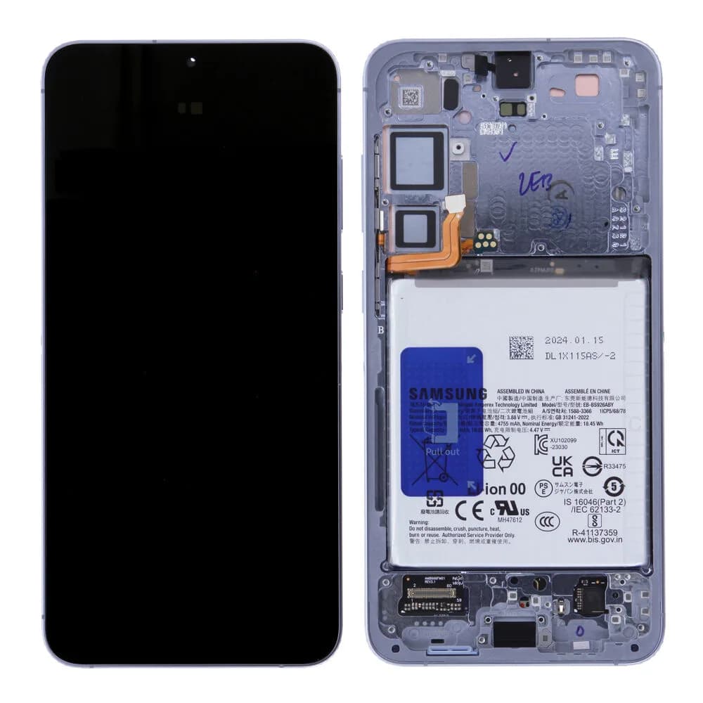 Display incl. battery Samsung Galaxy S24 Plus - Original - Sapphire Blue
