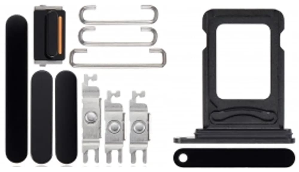 Keyset incl. SIM card tray iPhone 14 Pro - Pulled - Black
