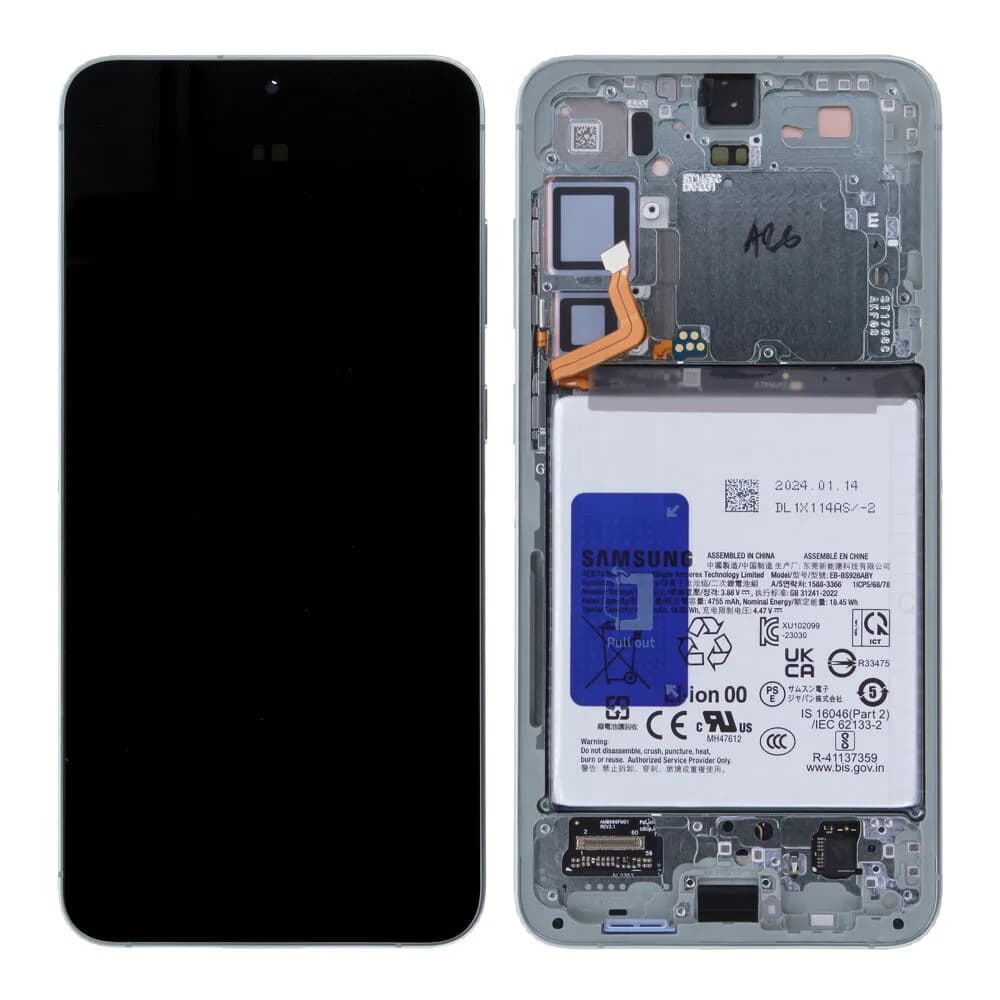 Display incl. battery Samsung Galaxy S24 Plus - Original - Jade Green
