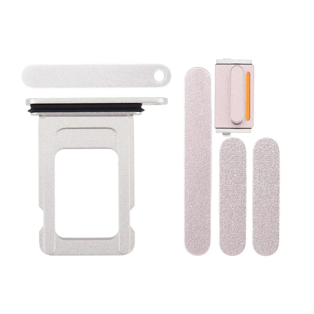 Keyset incl. SIM card tray iPhone 14 - Pulled - White