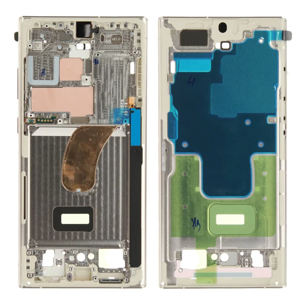 Middle frame Samsung Galaxy S23 Ultra - Original - Cream