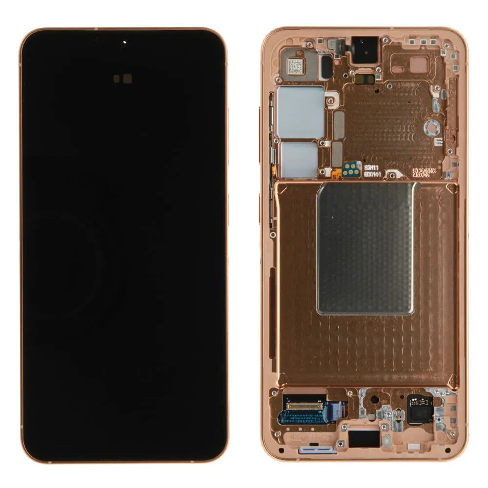 Display incl. pre-assembled frame Samsung Galaxy S24 - Original - Sandstone Orange