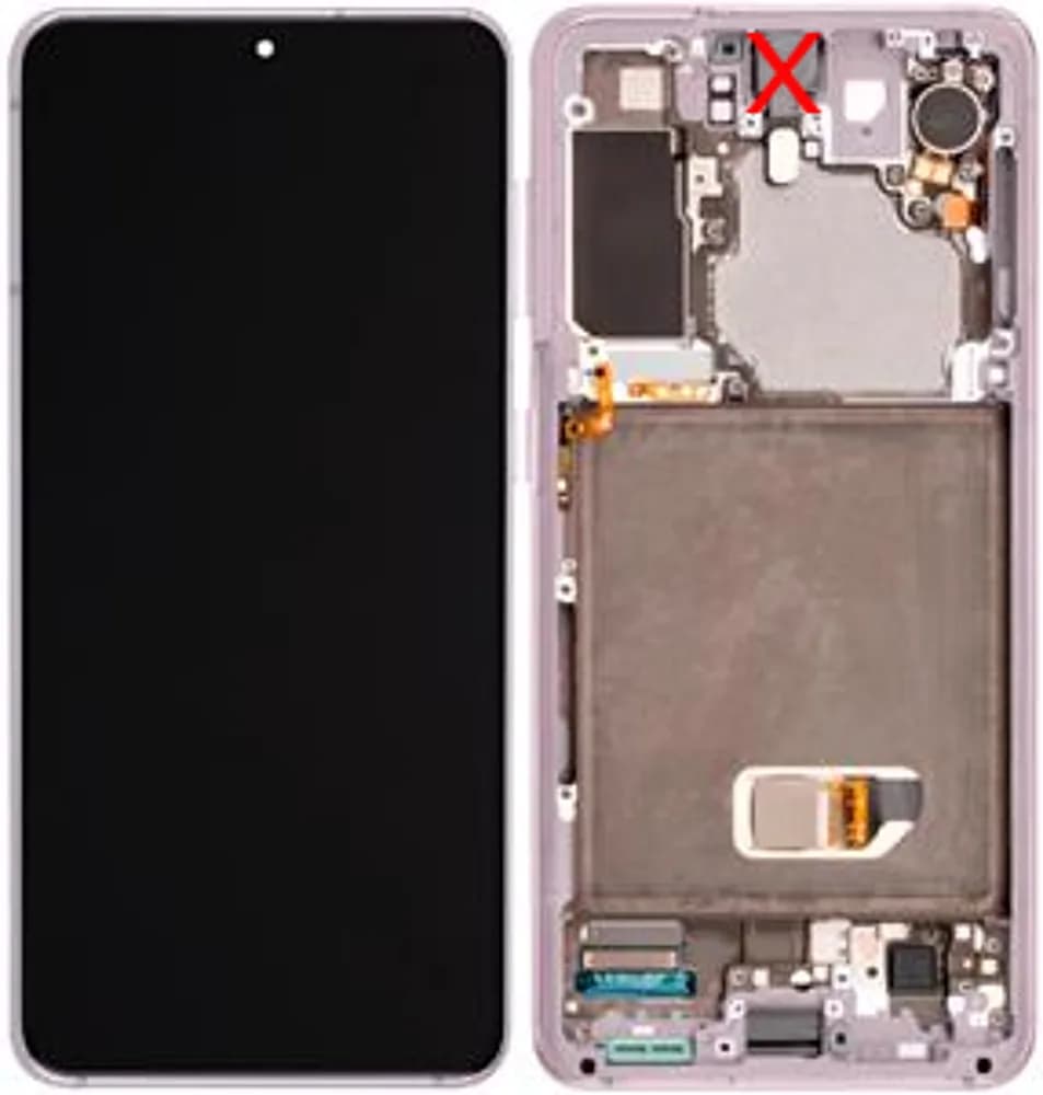 Display excl. camera Samsung Galaxy S21 - Original - Phantom Violet