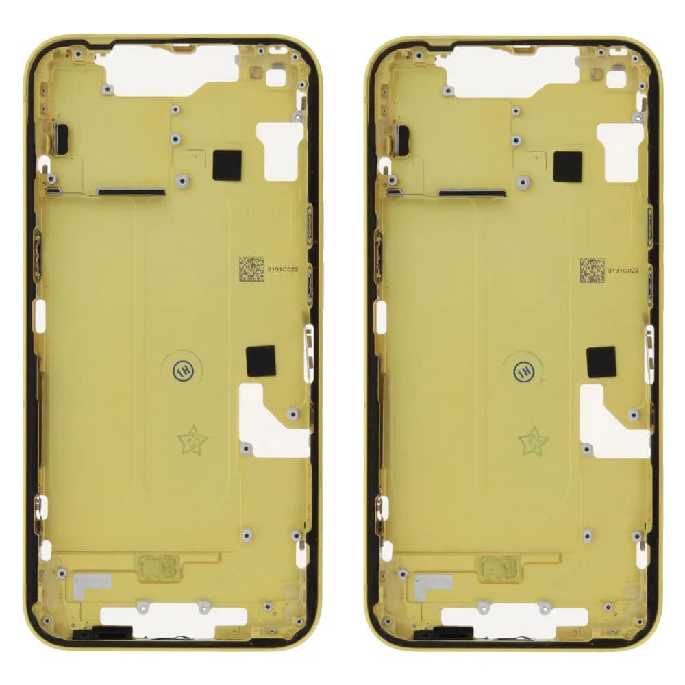 Middle frame excl. small parts iPhone 14 - Pulled A - Yellow