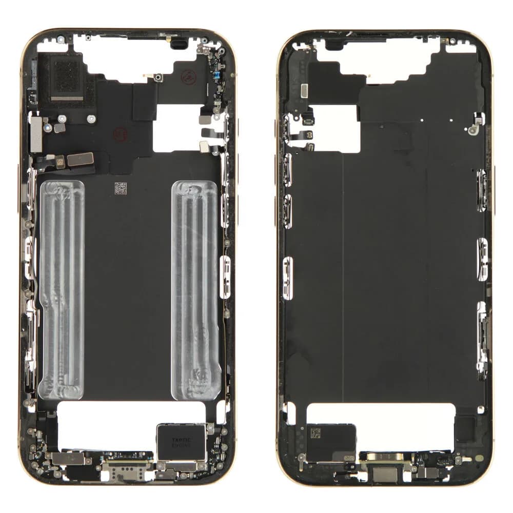 Middle frame incl. small parts iPhone 17 Air - Pulled B - Gold