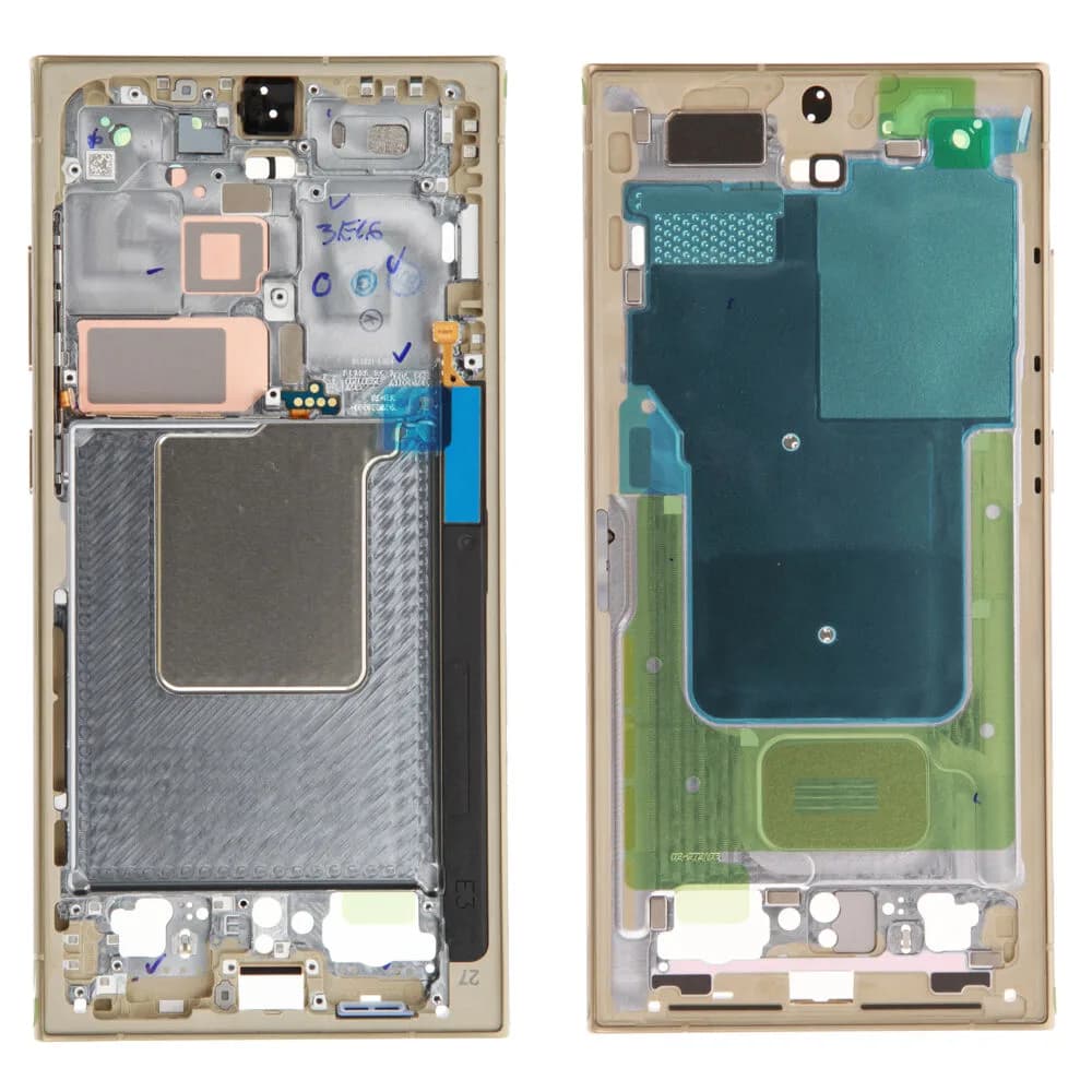 Middle frame Samsung Galaxy S24 Ultra - Original - Titanium Yellow