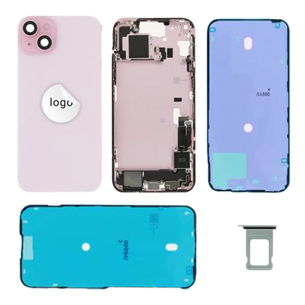 Rear cover incl. small parts iPhone 15 Plus - Pulled (grade B) - Pink