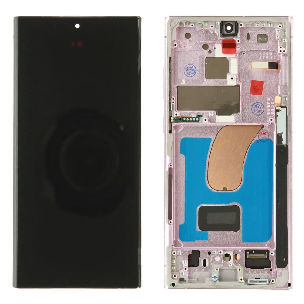 Display Samsung Galaxy S23 Ultra - Compatible soft - Red
