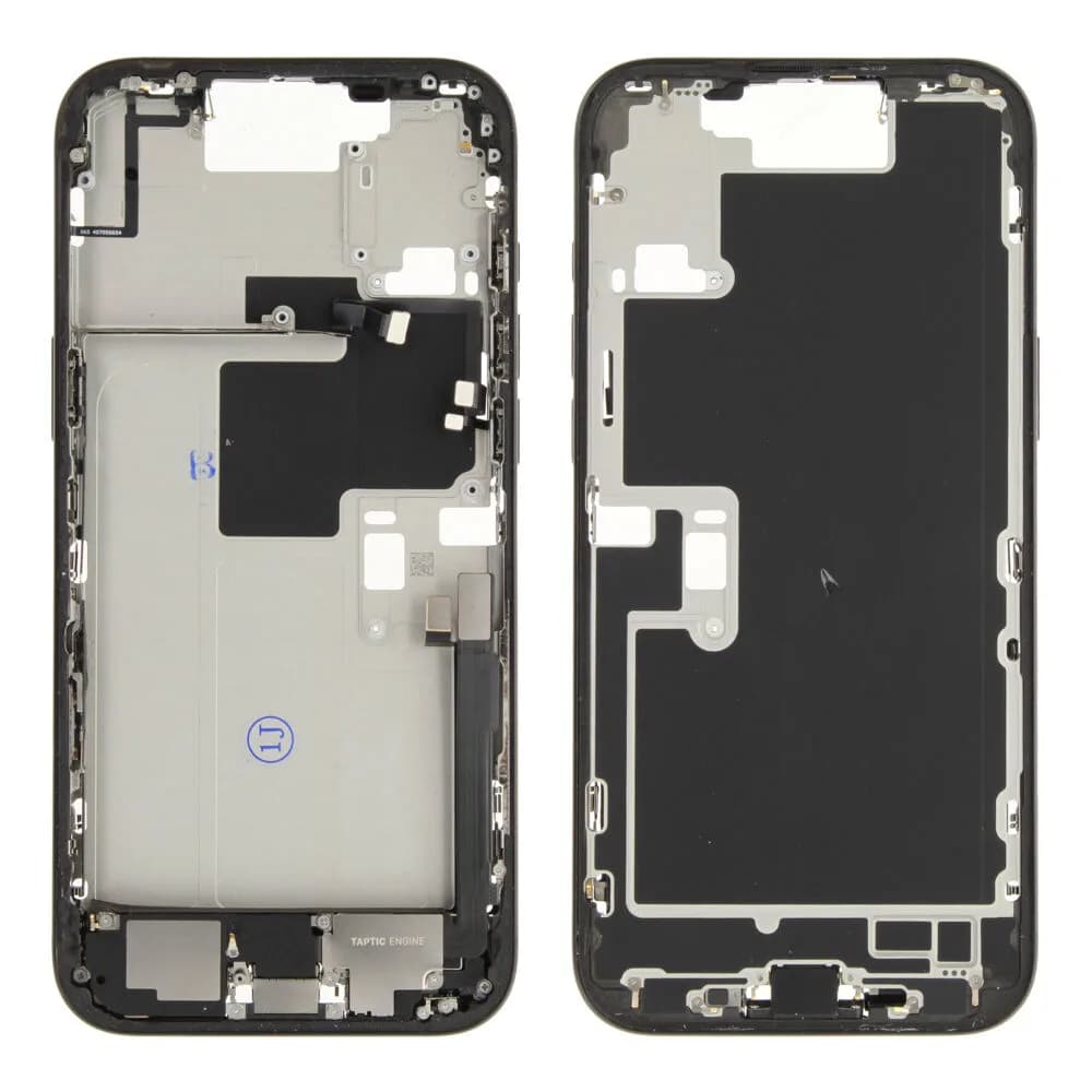 Middle frame incl. small parts iPhone 16 Pro Max - Pulled A - Black
